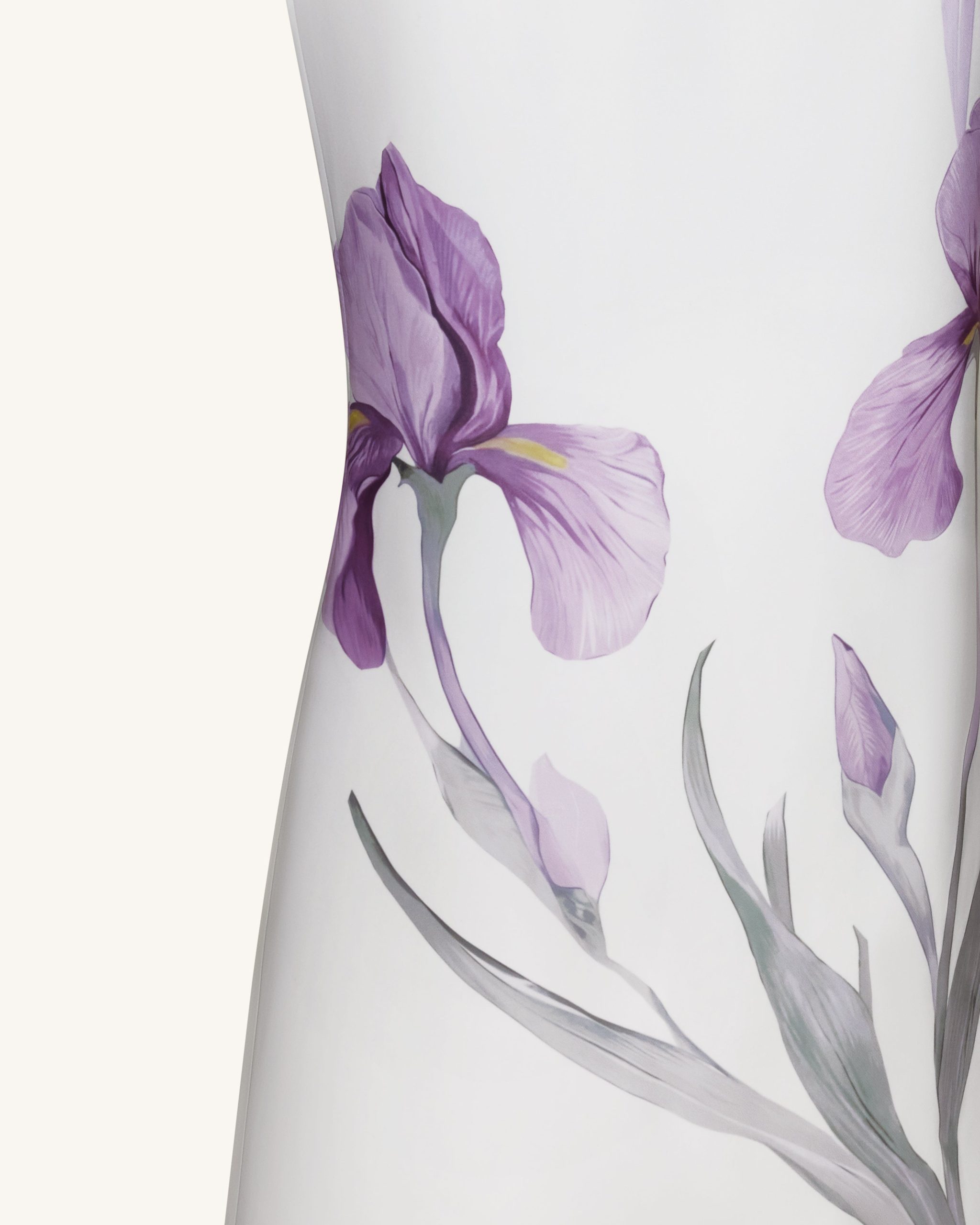 Iris Motif Maxi Skirt - White - Image 4