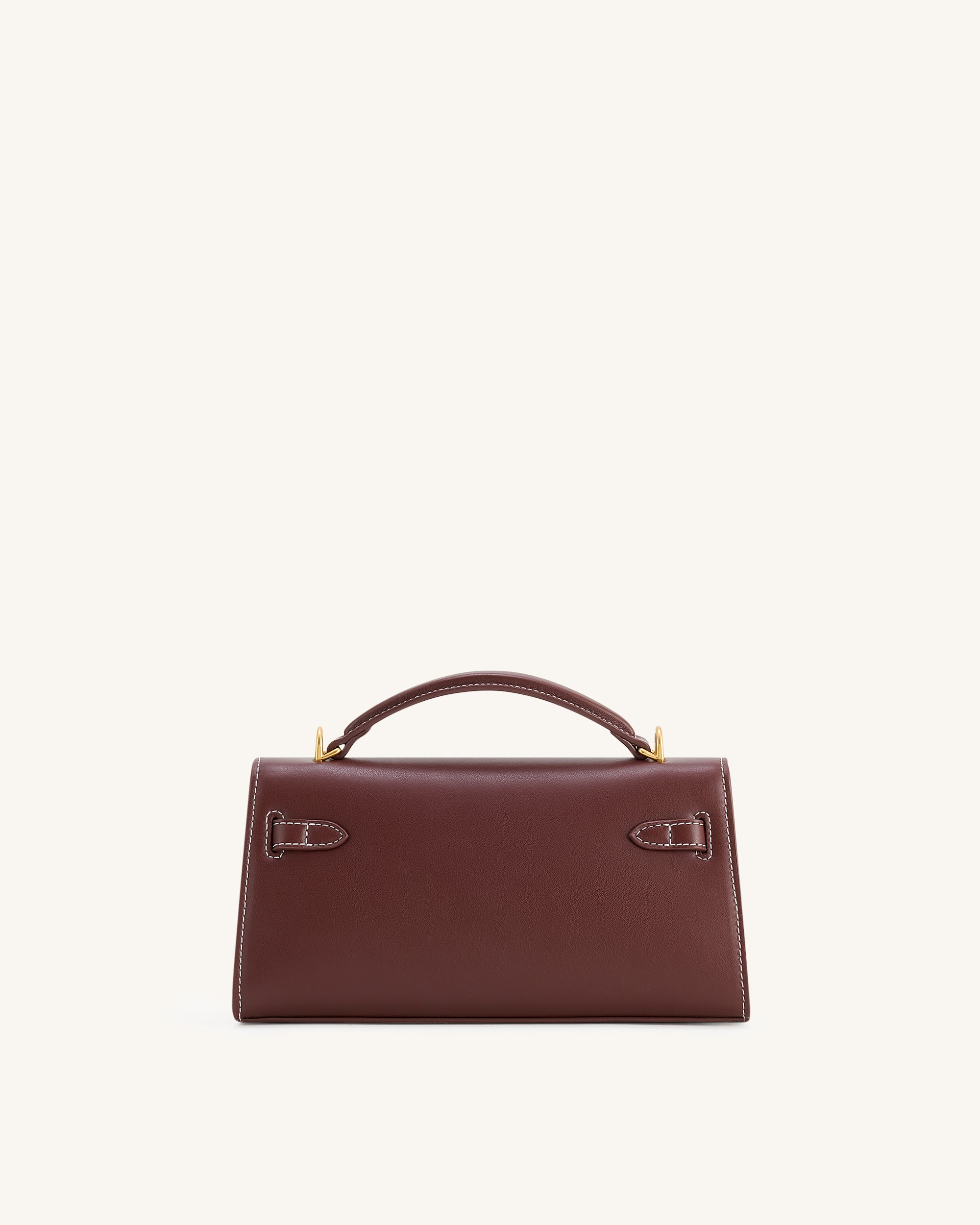Noor Top Handle Bag - Reddish Brown - Image 3