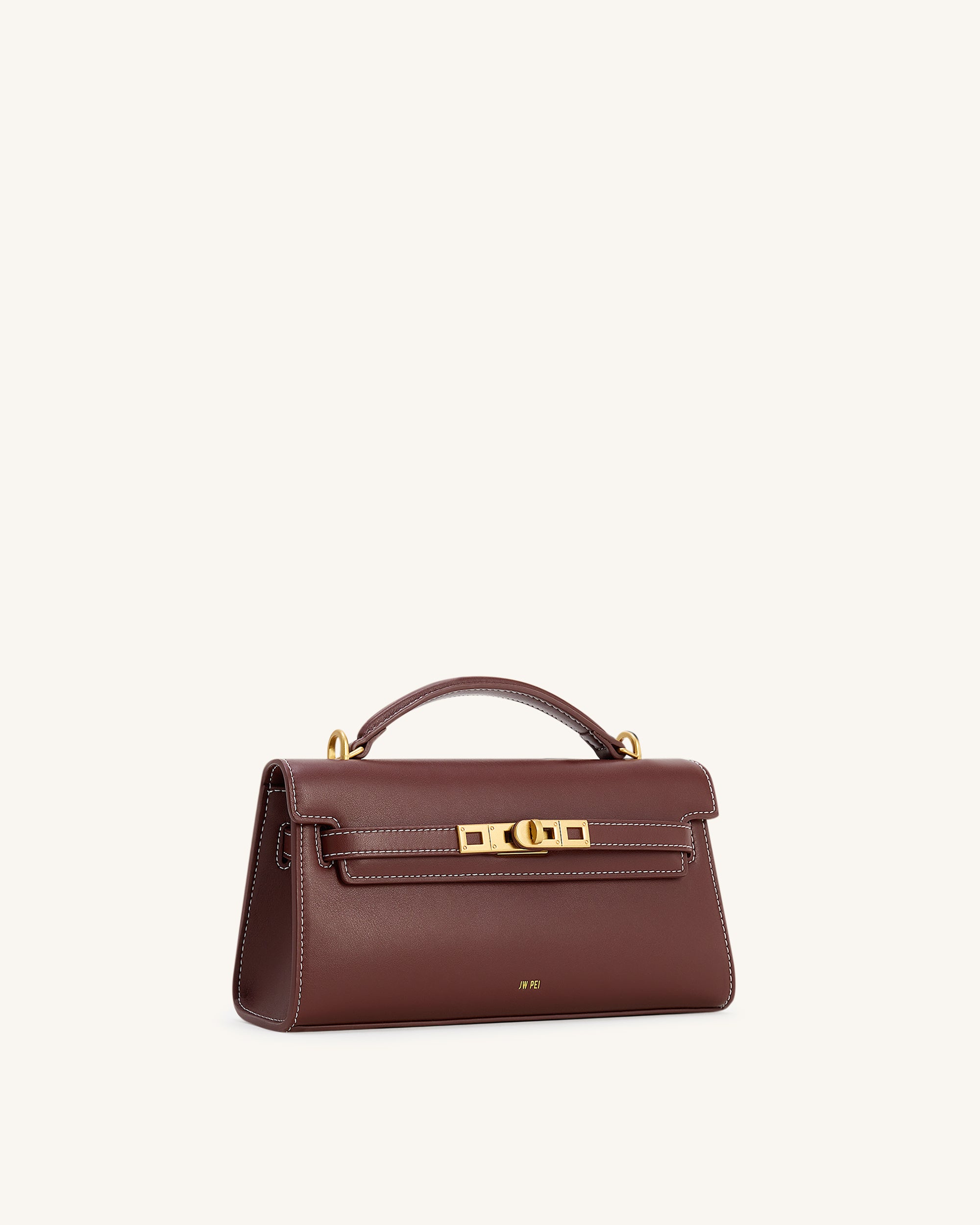 Noor Top Handle Bag - Reddish Brown - Image 2
