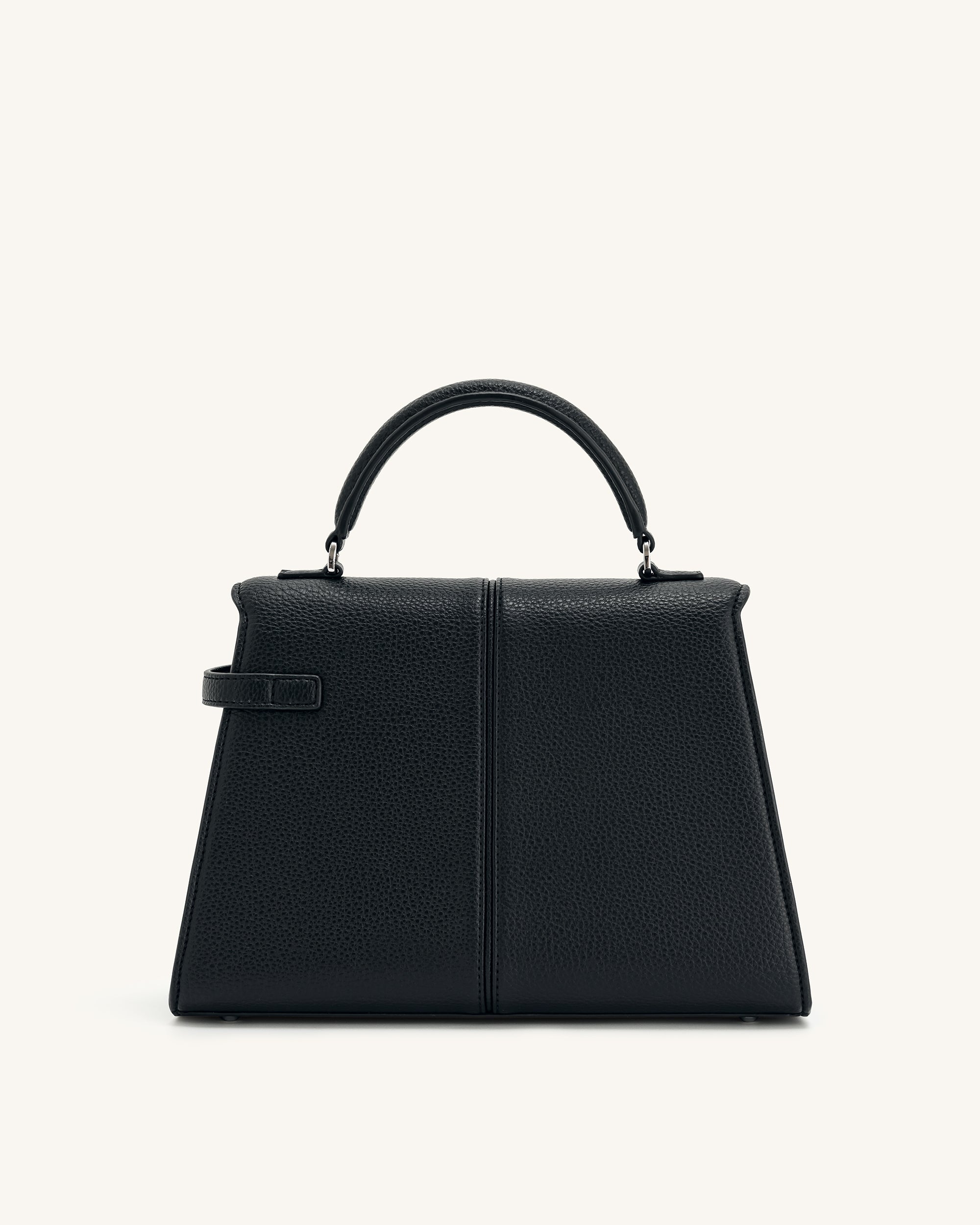Elise Large Top Handle Bag - Black - Image 4
