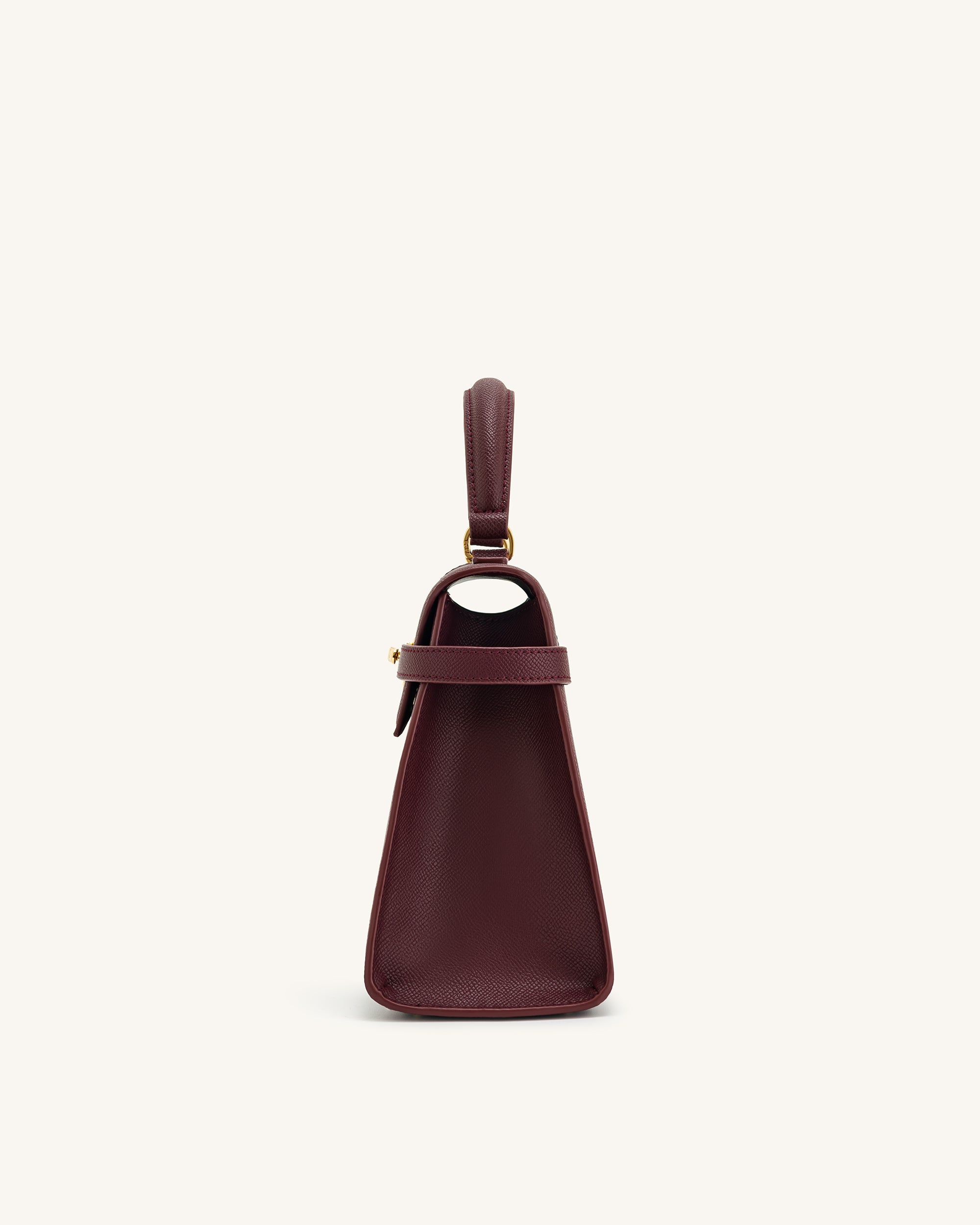 Elise Large Top Handle Bag - Claret - Image 5