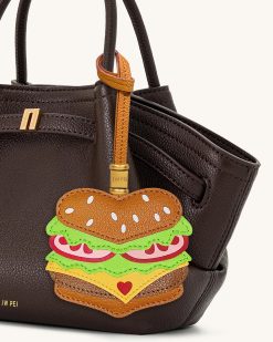 Alternative view of Burger Bag Charm - Brown