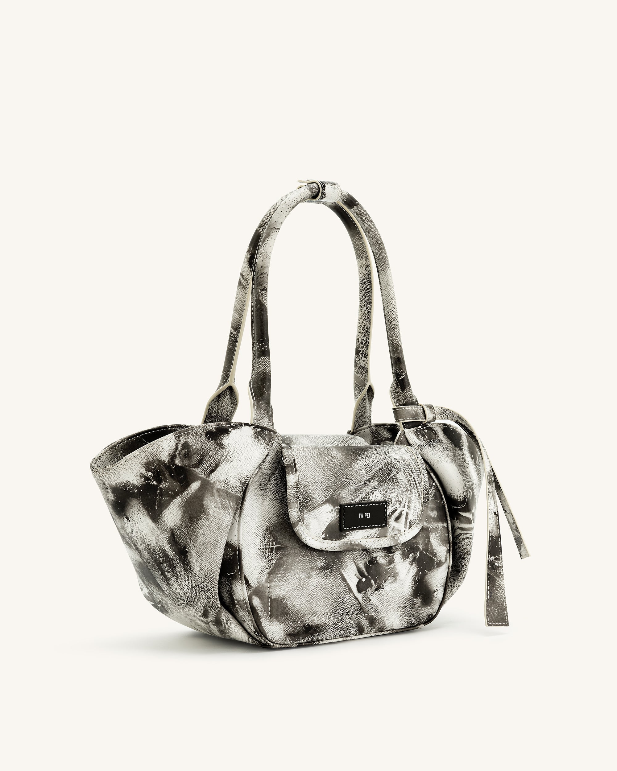 Zoey Pockets Shoulder Bag - White - Image 2