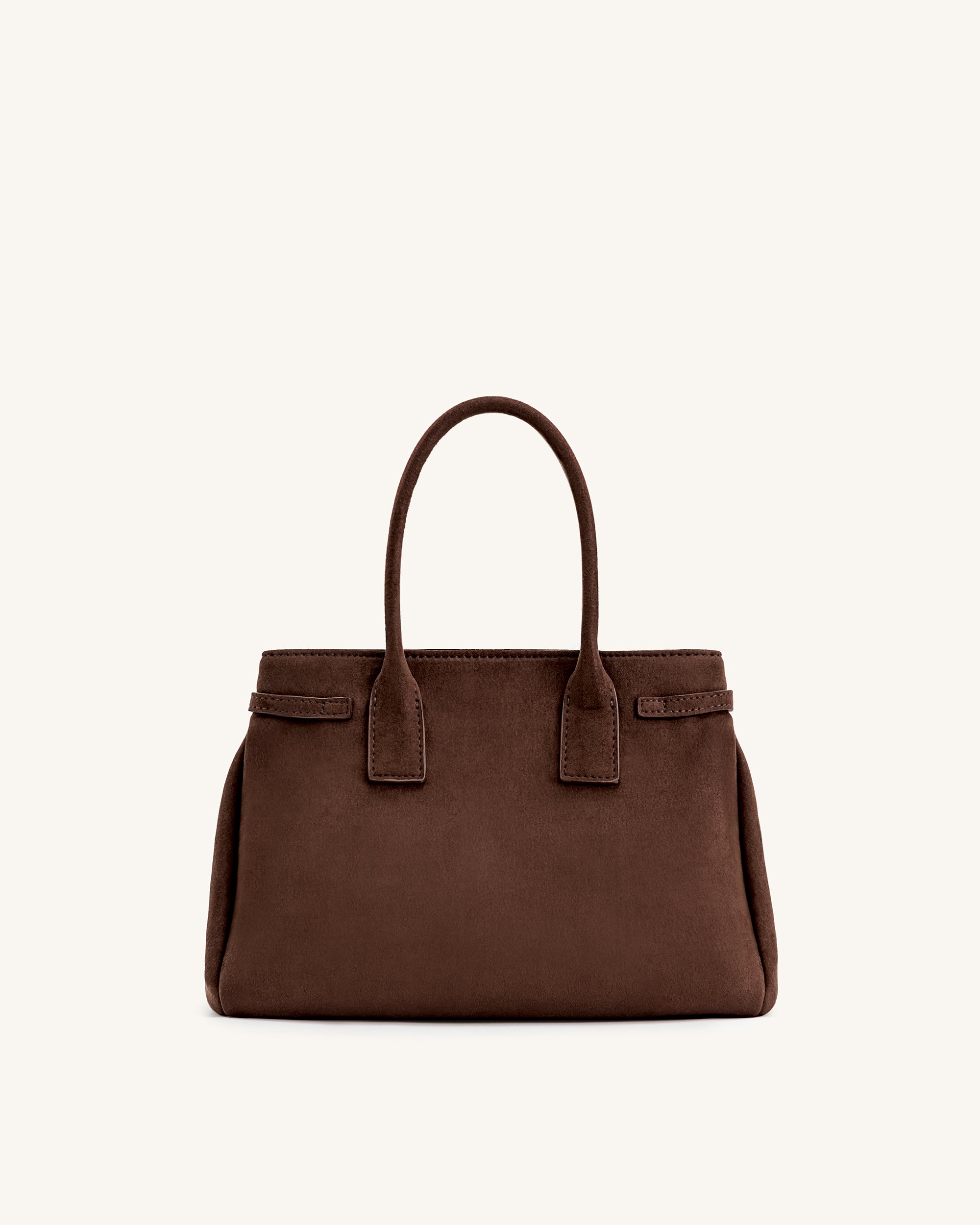 Miley Belt Embellished Tote Bag - Brown - Image 3