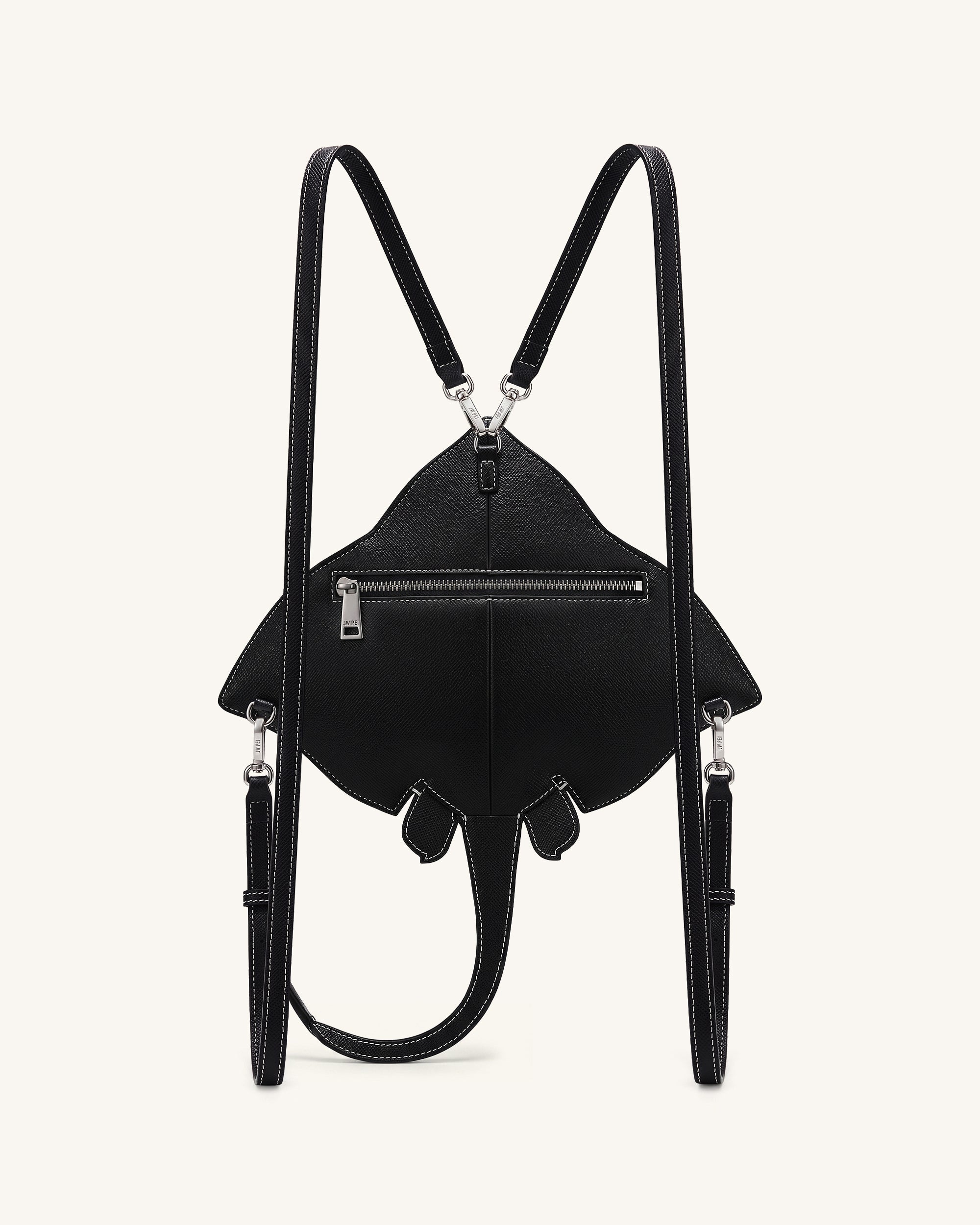 Odelle Manta Ray Crossbody Bag - Black - Image 2