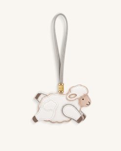 Little Sheep Bag Charm - White