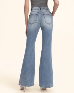 Alternative view of The Belladonna Pearl Cluster Flare Jeans - Summer of Love