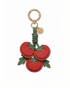 Tomato Cluster Bag Charm - Red