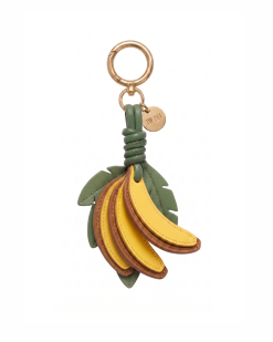 Banana Cluster Bag Charm - Yellow